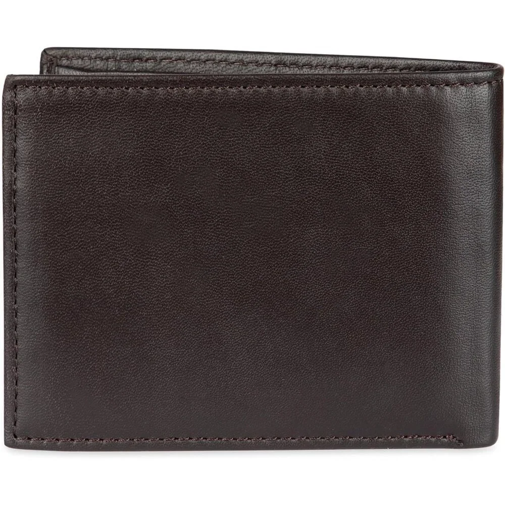 Men's Leather Wallet - Thin Sleek Casual Bifold with 6 Credit Card Pockets